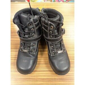 Milwaukee Motorcycle MB228 Paragon Leather Women's Black Motorcycle Books Sze 9C